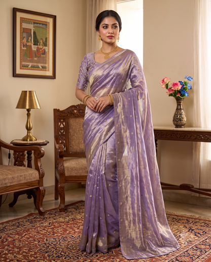 Rich Mauve Space Satin Sequence Buta Embroidery Saree Saree Handloom saree, handcrafted saree, daily wear saree, office saree, affordable saree, saree for summers, Suta sarees, Eternity by Sakshi Sarees,